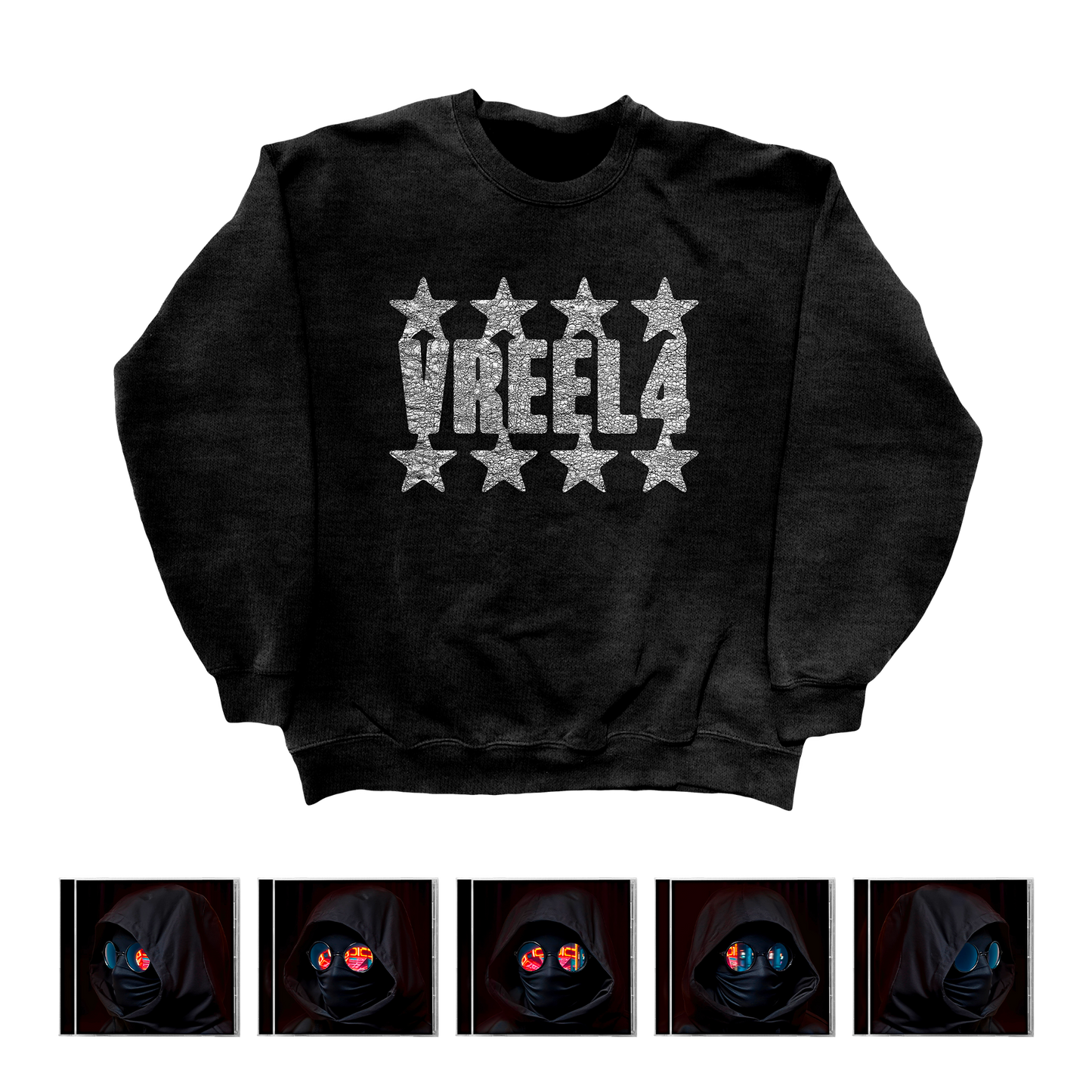 5 CDs "VRÉEL 4" + CREWNECK